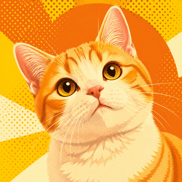 Pop Art pet portrait style